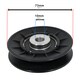 image 5 of SPARES2GO Idler Pulley V for John Deere G110 L100 L110 L118 L120 L130 Lawnmower