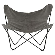 Interiors by Premier Papillon Grey Butterfly Chair
