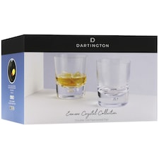 Dartington Crystal Exmoor Double Old Fashioned Tumbler Glasses Pair