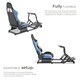 image 3 of Play gaming chair, racing seat, compatible with many consoles | Black | black/azure | One Size | 1