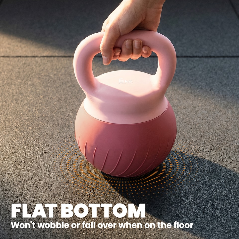 image 1 of SPORTNOW Soft Kettlebell, 6kg Kettle Bell with Anti-Slip Grip for Home Gym | Pink | Blue | 10