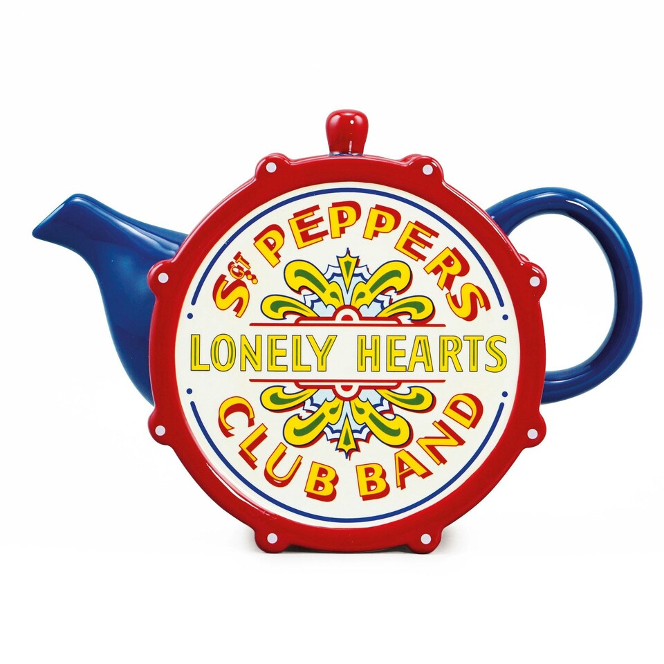 image 1 of Tea Pot Shaped Boxed - The Beatles (Drum Sgt. Pepper)