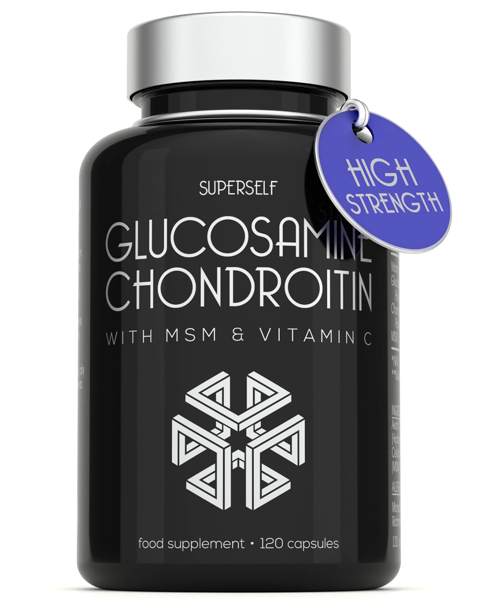 SuperSelf Glucosamine Complex with Chondroitin, MSM & Vitamin C 120 Capsules