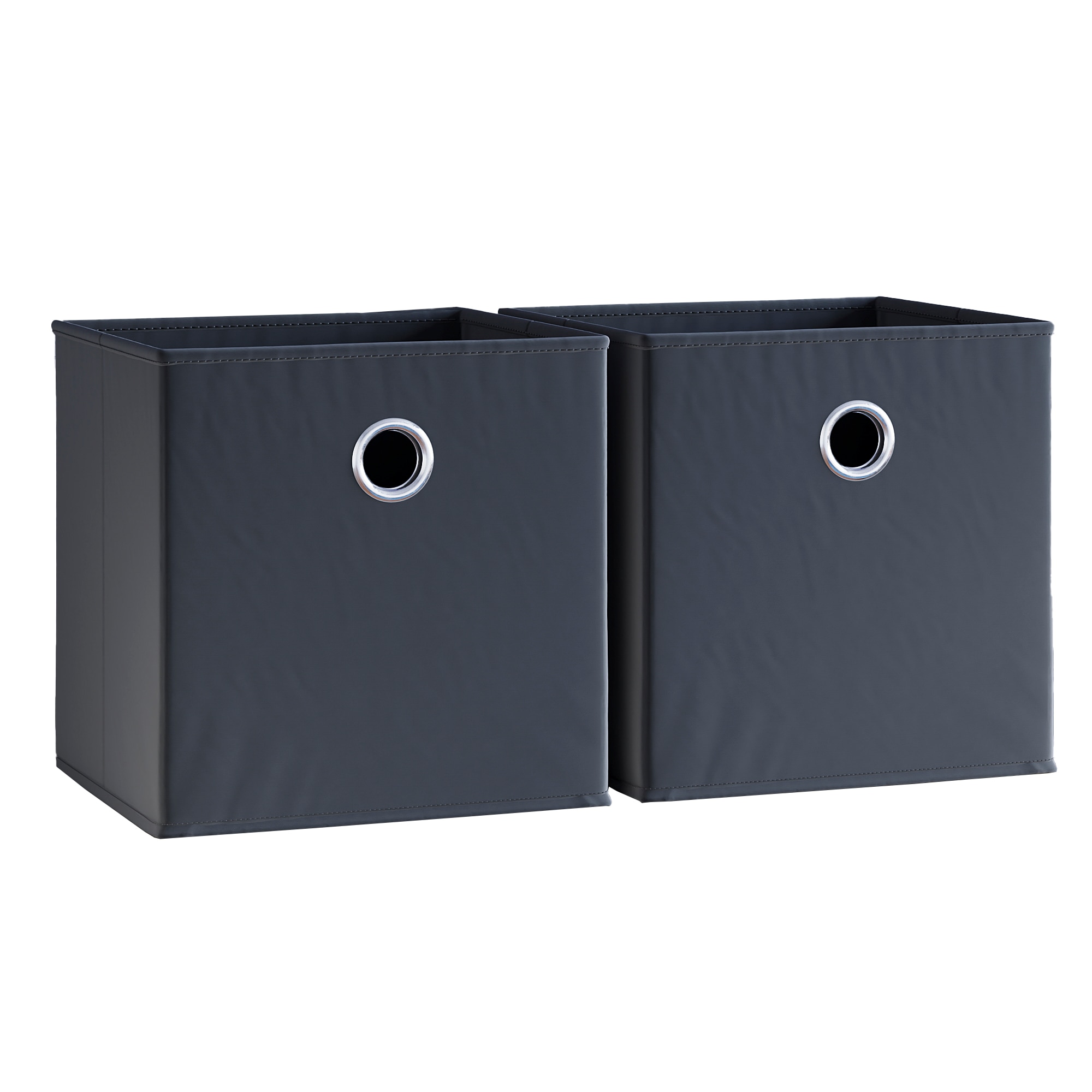 Vida Designs Durham Cube Storage Basket, Black - (Set of 2)