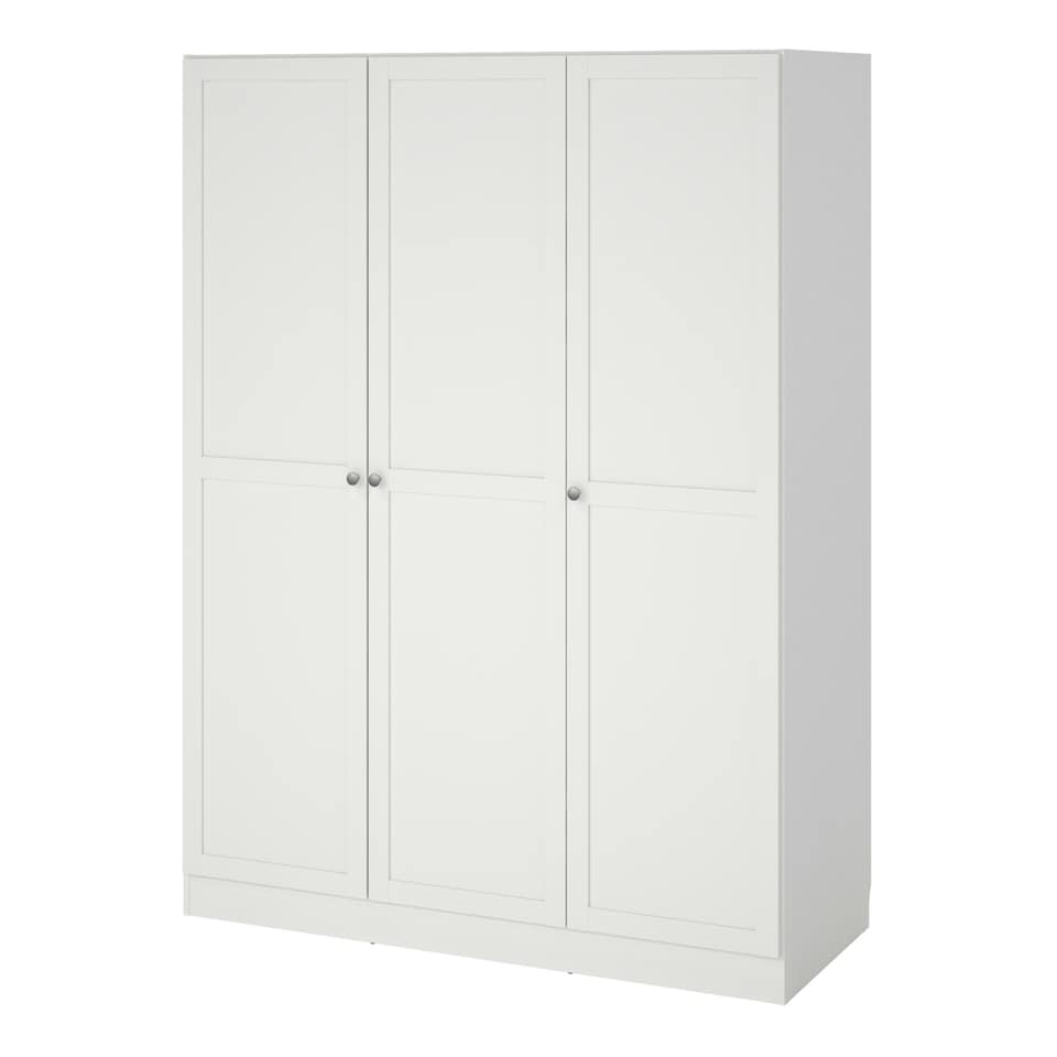 image 1 of Brande Wardrobe with 3 Frame Doors in White