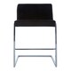 image 4 of Tamzin Black Velvet Bar Chair With Low Back Black