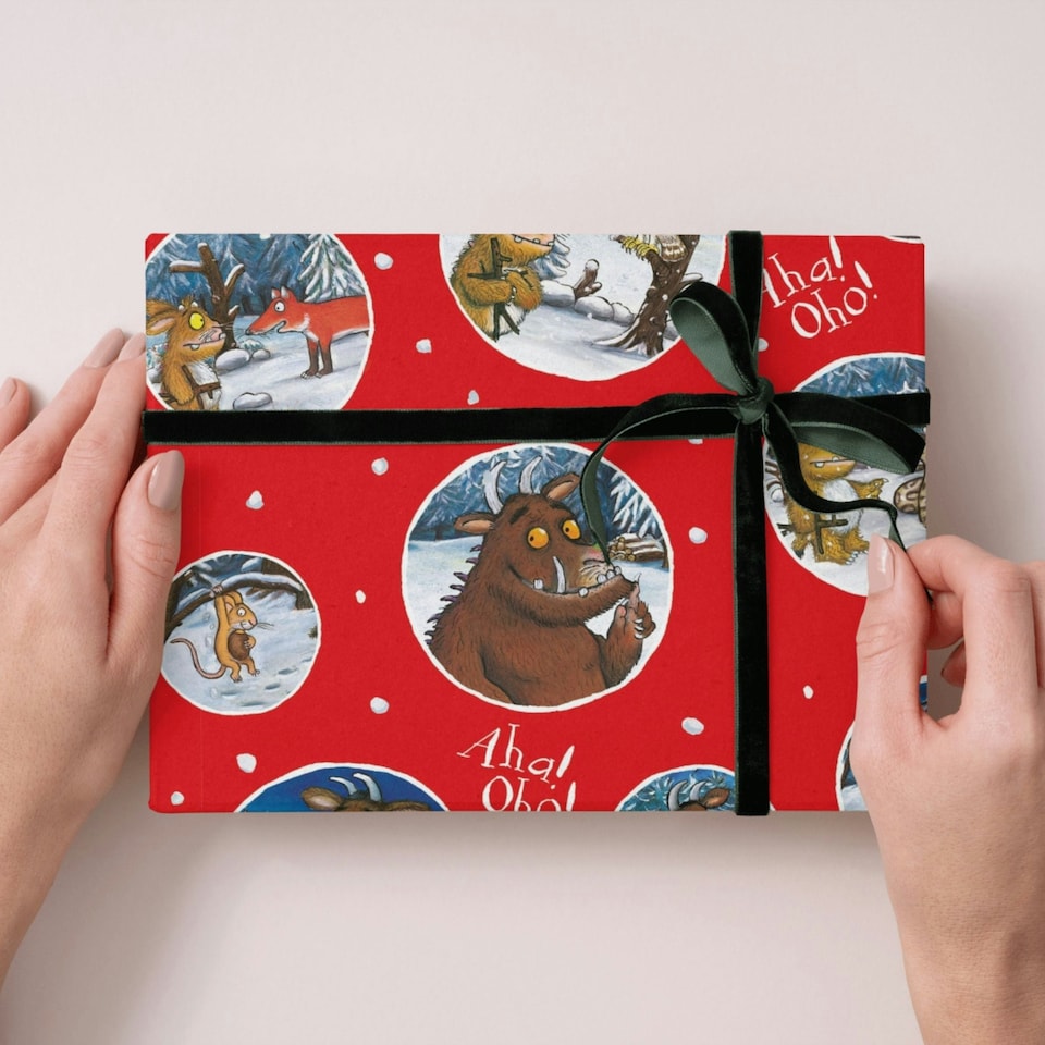 image 1 of The Gruffalo Christmas 2 Sheets & 2 Tags Gift Wrap