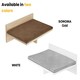 image 4 of NOVECRAFTO Wall-Mounted Cat Perch Bed with Cushion – 50cm Wide Space-Saving Shelf – Sturdy Wall Bed Holds up to 30kg – Cozy Lounging Spot for Cats