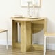 image 10 of HOMCOM Folding Dining Table Foldable Drop Leaf Dinner Table for Kitchen Oak