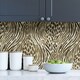 image 3 of NuWallpaper NUS3580 Fierce Peel & Stick Wallpaper, Brown & Gold Multi