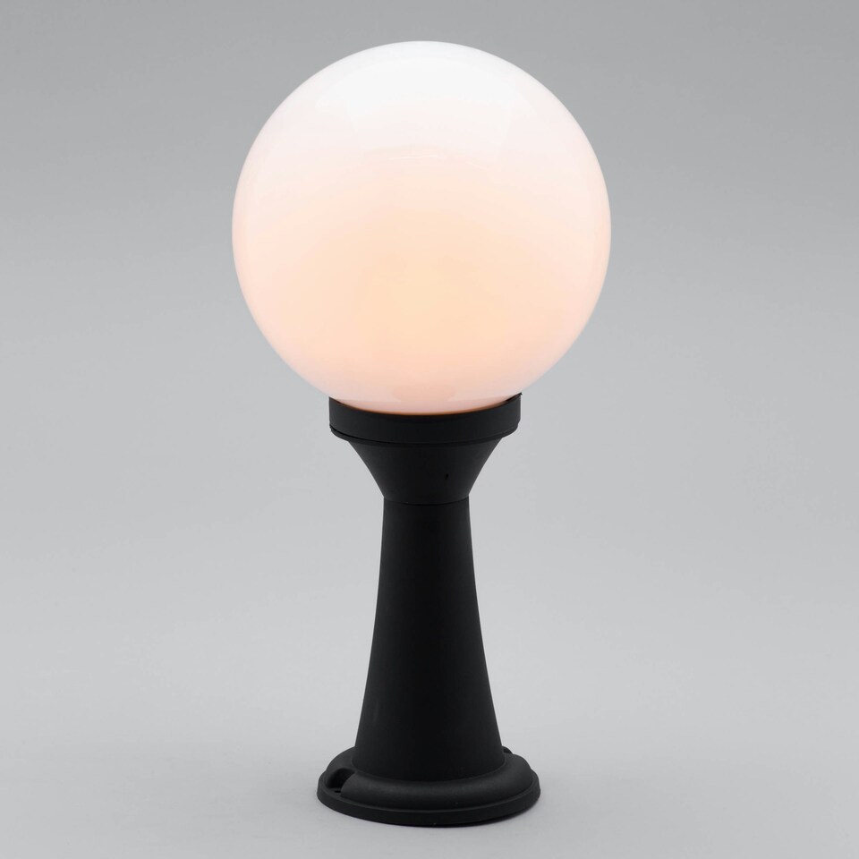 image 1 of BHS Westray Outdoor Pedestal Light, Black