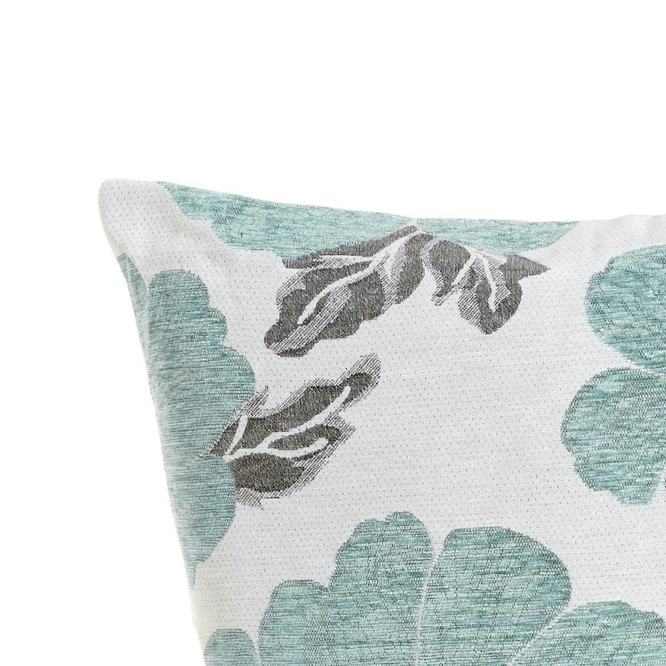 image 1 of Poppy Chenille 45cm x 45cm Blue Cushion Set of 4 | Blue | Cream & Grey | 45cm x 45cm x 10cm | 4