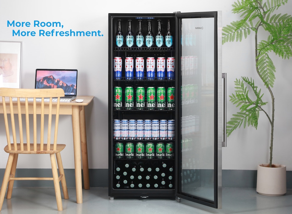 image 1 of Subcold Maxi250 LED Tall Glass Door Drinks Fridge 237 Litre Net Capacity