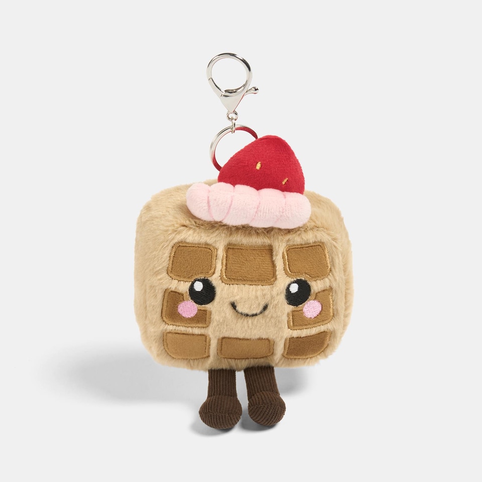 image 1 of OHS Sweetie Pie Bag Charm Keyring Soft Fleece Keychain
