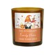 image 1 of Personalised Autumn Gonk Amber Glass Candle Brown