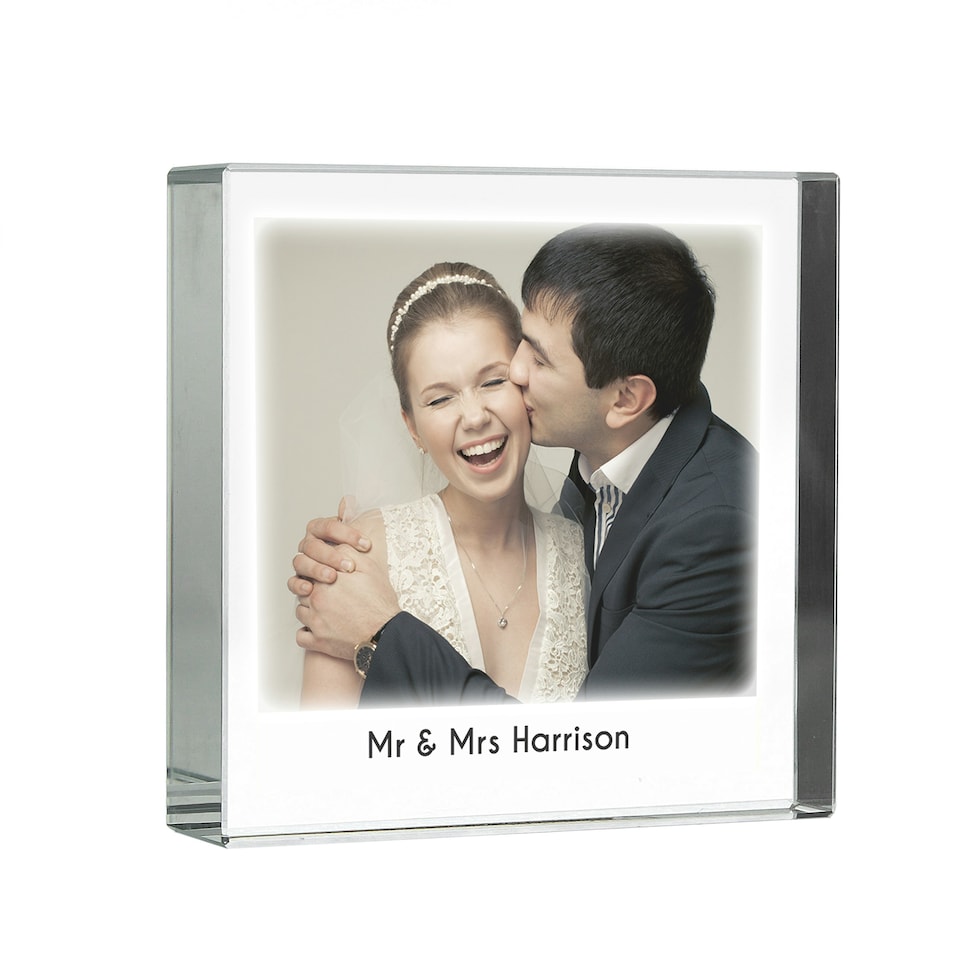 image 1 of Personalised Photo Upload Crystal Token Clear | One Size