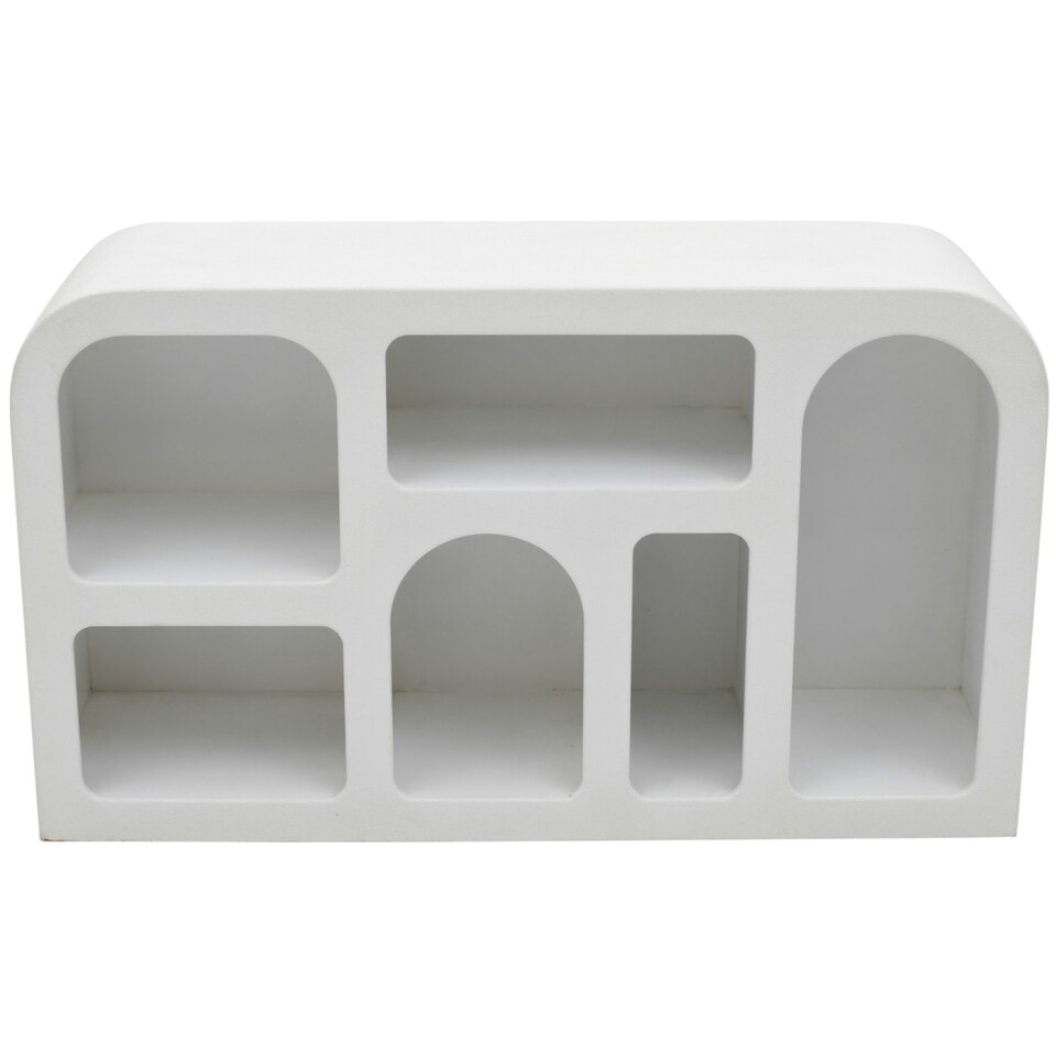 image 1 of Udaipur Wood Medium Sideboard / Display Cabinet / Bookshelf White