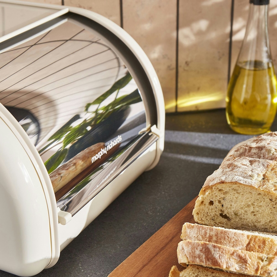 image 1 of Morphy Richards Compact Bread Bin Cream | Cream