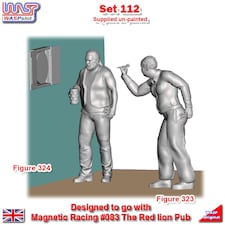 Trackside Unpainted Figure Scenery Display Set 112 Dart Figures x 2 1:32 Wasp