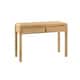 image 3 of Oak Curve 2 Drawer Dressing Table & Stool