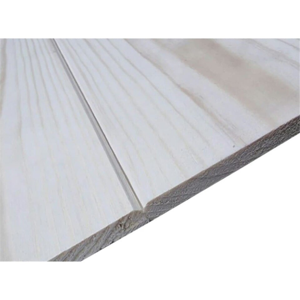 image 1 of PACK OF 20 (Total 20 Units) - 12mm x 100mm (9mm x 89mm Finish) Planed Tongue & Groove Matchboard Timber Cladding - 3.9m Length