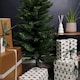 image 3 of 5ft (1.5m) Pencil Style Slim Artificial Christmas Tree in Plain Green