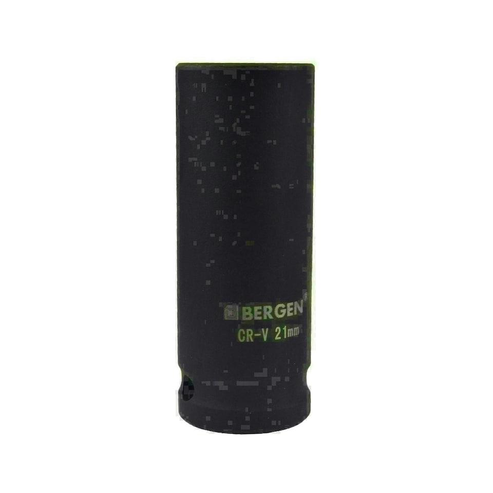 21mm 1/2" Drive Double Deep Metric Impact Socket Single Hex By BERGEN AT021