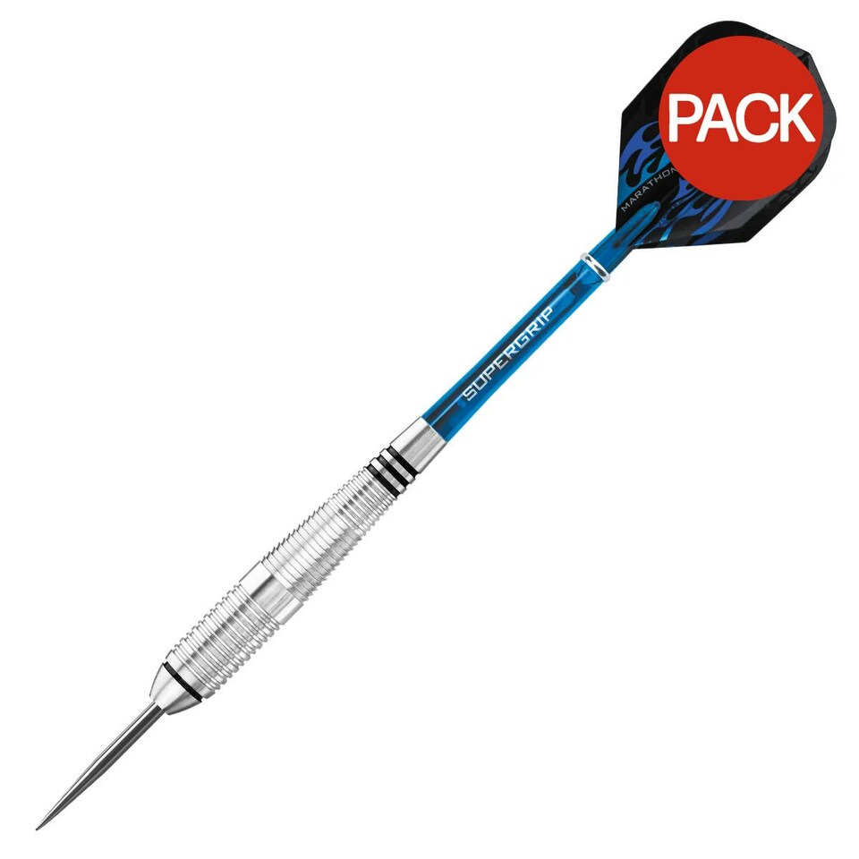 image 1 of Harrows Blaze Steel Darts (Pack Of 3) - Blue/Silver - 23g