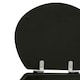 image 5 of Interiors by Premier Black Panel Effect Toilet Seat, Wooden Toilet Lid with Metal Hinges, Bathroom Seat With Zinc Alloy Fittings