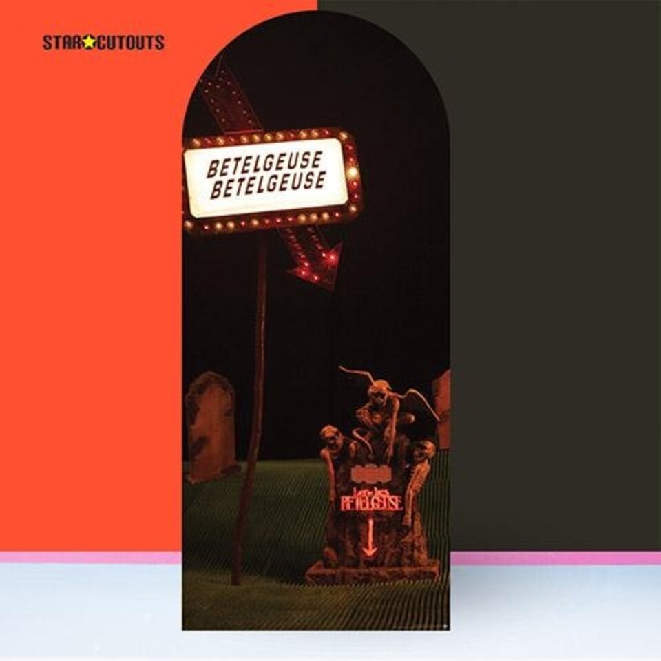 image 1 of Here Lies Beetlejuice Single Backdrop Cardboard Cutout 185cm