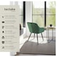 image 2 of Dining Chair Marilyn - velvet look, quilted pattern - per piece Green | Dark Green/Black