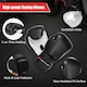 image 5 of COSTWAY Hanging Boxing Bag Set Unfilled Punching Bag Set Black
