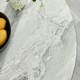image 4 of Furniturebox Elina White Marble Effect Round Dining Table & 2 Blue Pesaro Black Leg Chairs