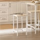 image 5 of SoBuy Breakfast Bar Table and Stools Set 5-Piece, Light Oak/White, 39.4x23.6x34.3 inches, 26.25 kg - OGT11-WN