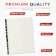 image 3 of Pack of 25 A4 Punched Pockets with Assorted Coloured Reinforced Strip
