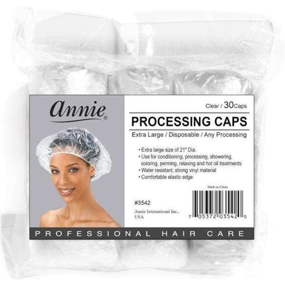 image 1 of Annie Processing Cap Clear And Coloured 30pcs | Clear | 30