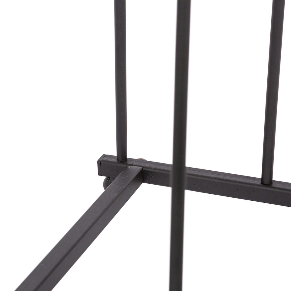 image 1 of Hammer and Tongs Steel Wellington Boot Rack - 6 Pair - Black Black