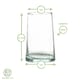 image 3 of Nicola Spring 12 Piece Merzouga Recycled Glassware Set - Blue - Highball Glasses Tumbler Glasses Drinking Glasses Blue