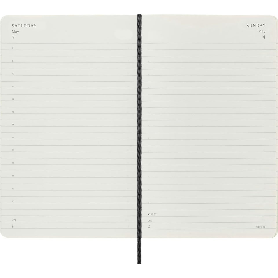 image 1 of Moleskine 2025 Soft Cover Planner - Solid Black - One Size (UTPF4447)