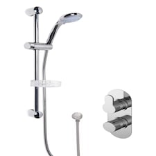Balterley Contemporary Concealed Shower Valve Set Round - Slide Rail Kit - ARVTW01