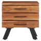 image 1 of Interiors by Premier Three Drawer Acacia Side Table Brown