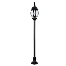 ValueLights Windsor Black Outdoor Garden IP44 Rated Bollard Post Light