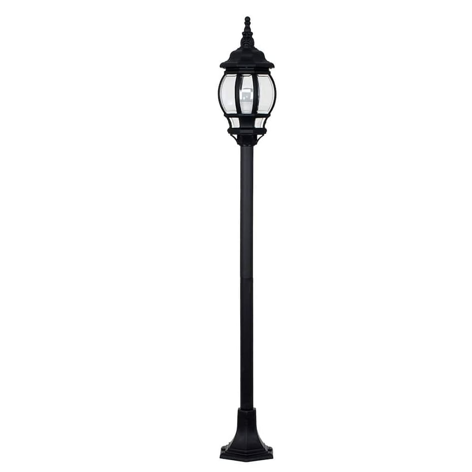 image 1 of ValueLights Windsor Black Outdoor Garden IP44 Rated Bollard Post Light