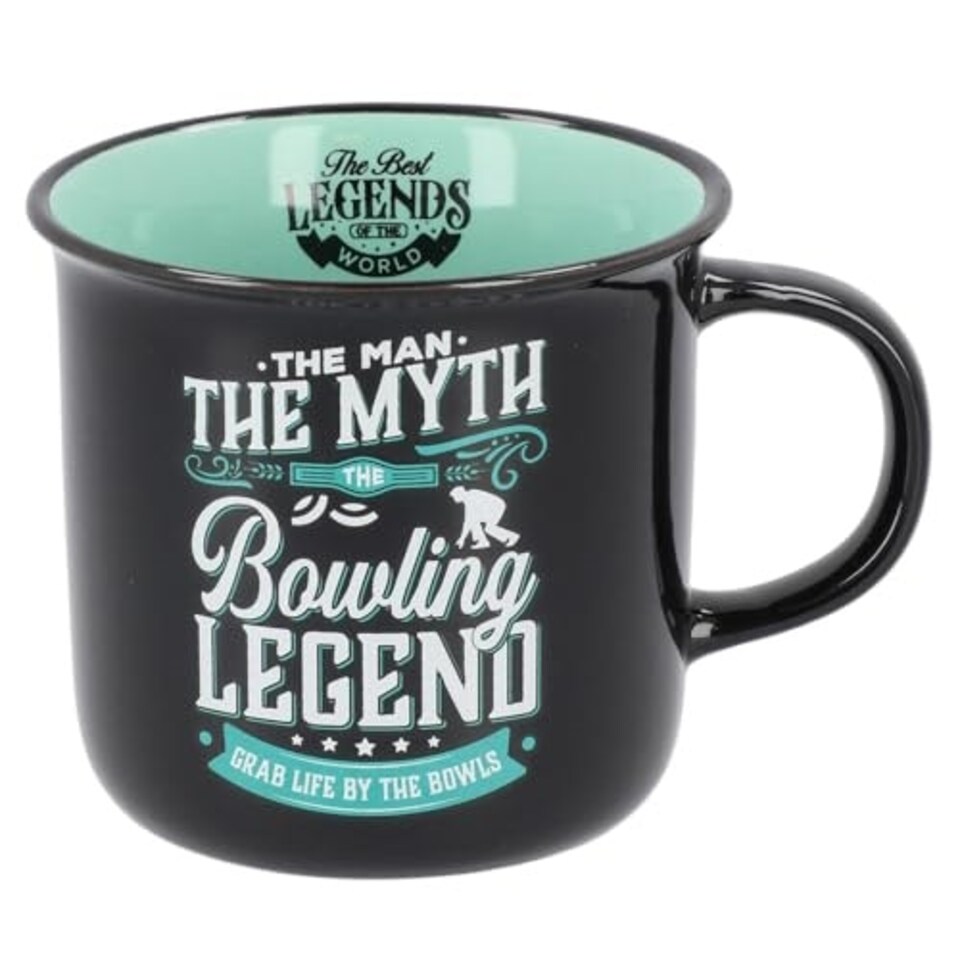 The Living Legend Novelty Gift Mug - Bowling Black