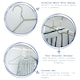 image 2 of Harbour Housewares Metal Clothes Hangers - Gold - Pack of 10