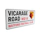 image 2 of Watford FC Vicarage Road Street Sign | Multi | Multicoloured | One Size | 1