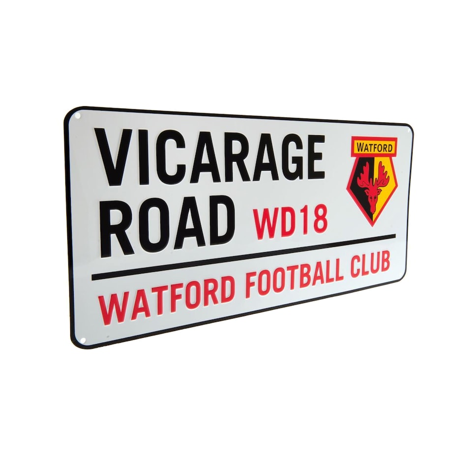 image 1 of Watford FC Vicarage Road Street Sign | Multi | Multicoloured | One Size | 1