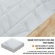 image 9 of NOVECRAFTO Vinyl Floor Tiles Self Adhesive – 18x18in Peel and Stick Waterproof Square Flooring for Kitchen, Bathroom & More – White Marble Design | White | 7.1 sqm