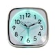 image 1 of Hometime Square Alarm Clock - Sweep/Light/Snooze - White White