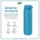image 5 of Leak Proof 1 Litre Water Bottle, Stainless Steel, 1200ml (40oz) | Blue | Blue | One Size